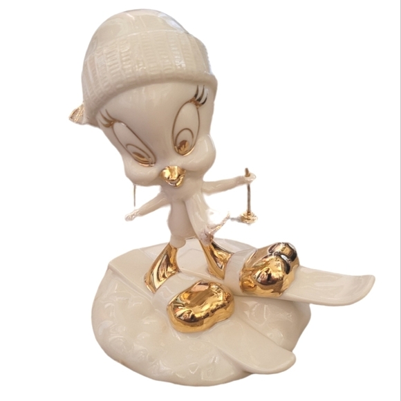 Lenox Vintage Tweety Skiing Porcelain Collectible Figurine Looney Tunes - Picture 2 of 4